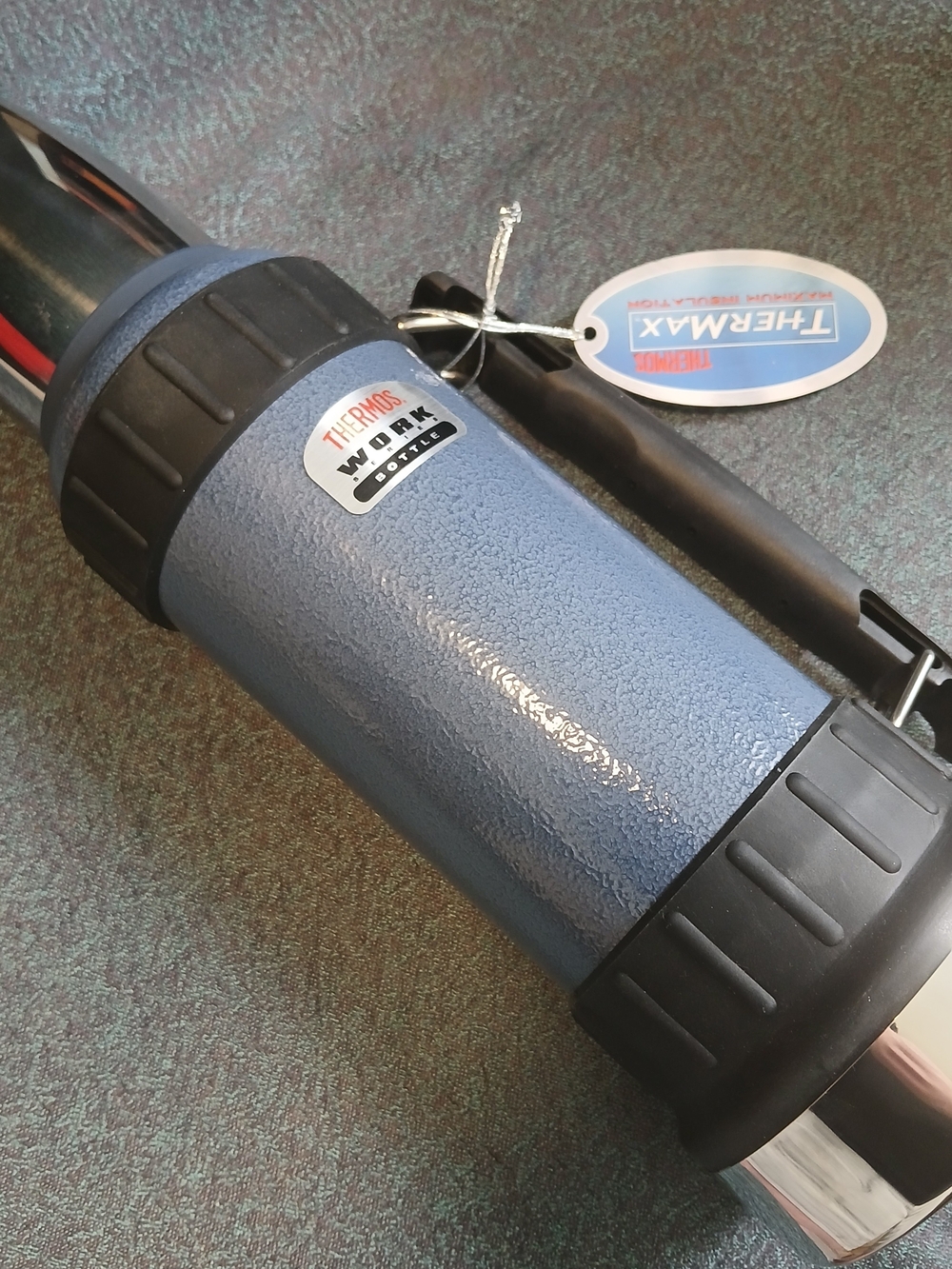 Thermos Work Bottle Never Used Insulated With Cup Travel Canister